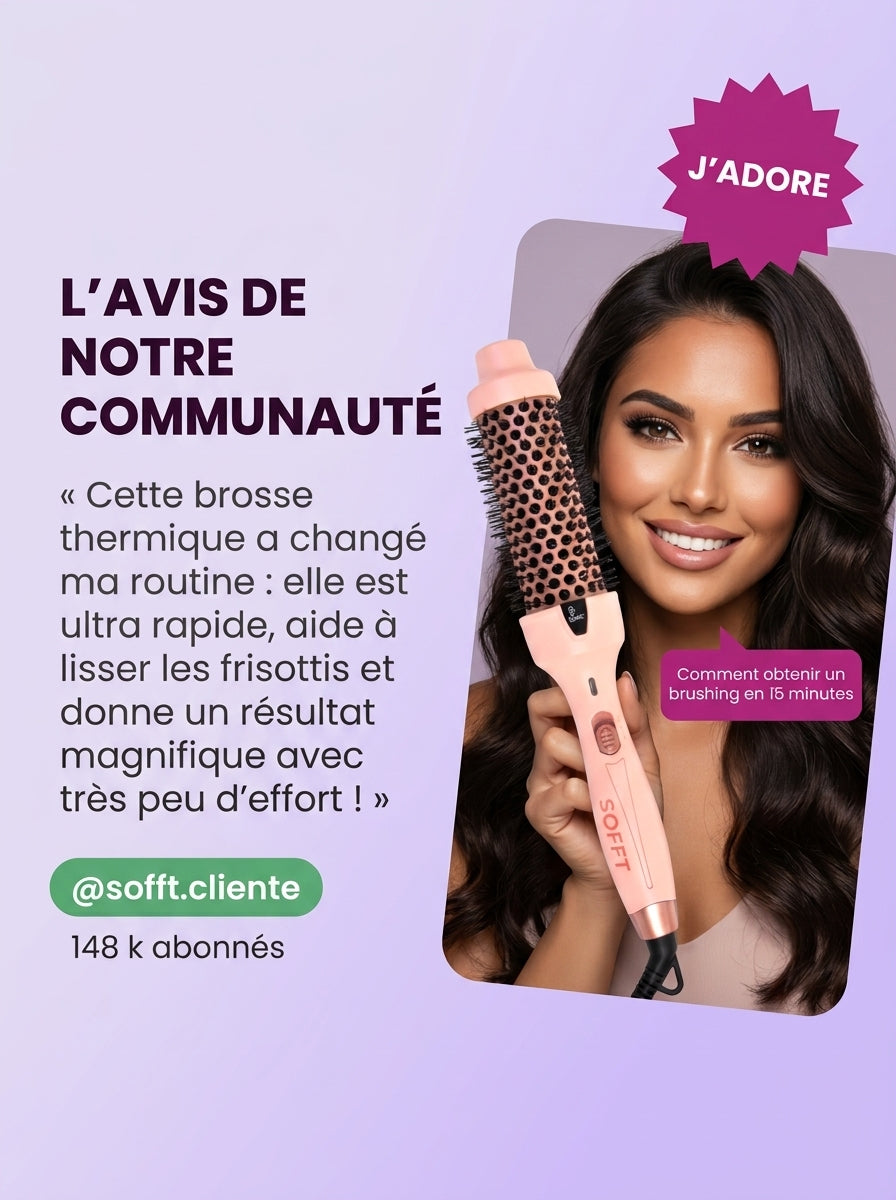 Brosse Thermique SOFFT™ – Rose Gold